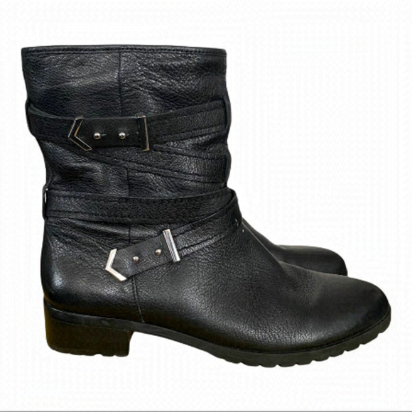 Essex Lane size zipper buckle detail ankle boots - Picture 1 of 5
